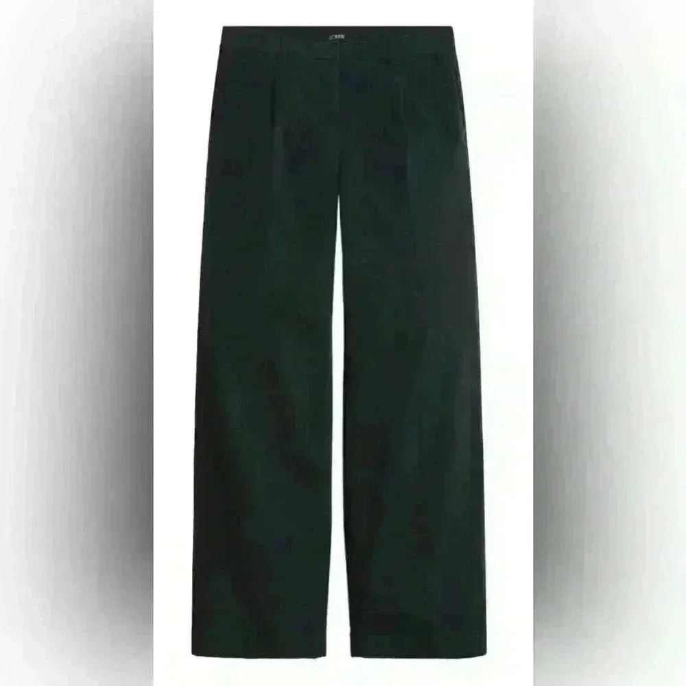 EUC J. Crew Capeside Pleated Chino Wide Leg High Rise Pant Women’s Sz 2 Petite